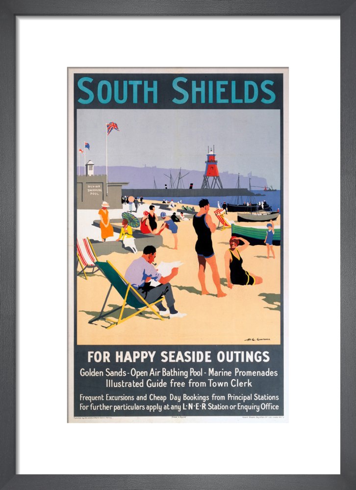 South Shields by Anonymous. Framed art print.