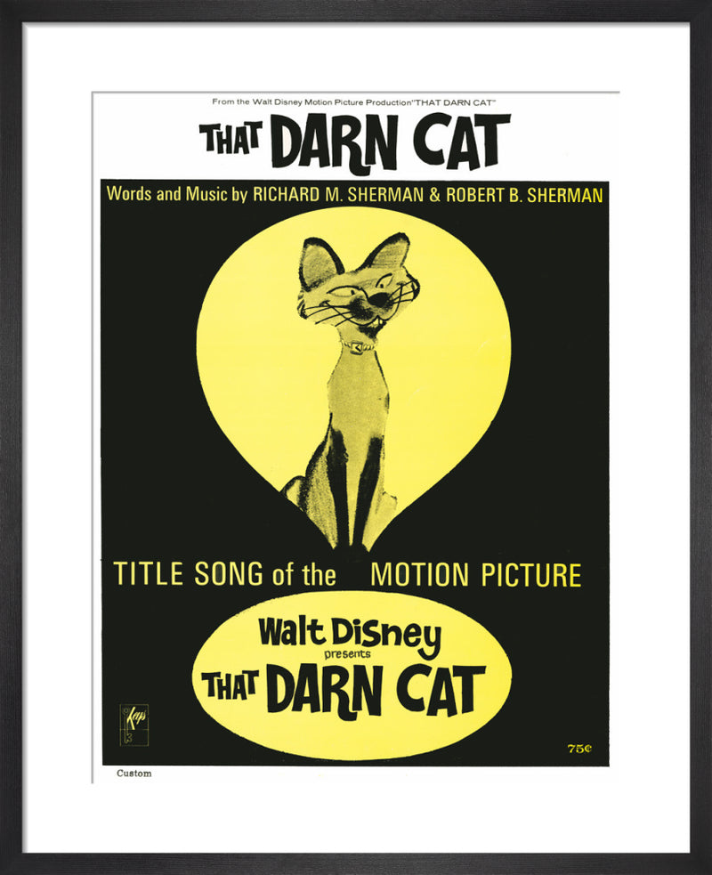That Darn Cat by Anonymous. Framed art print.