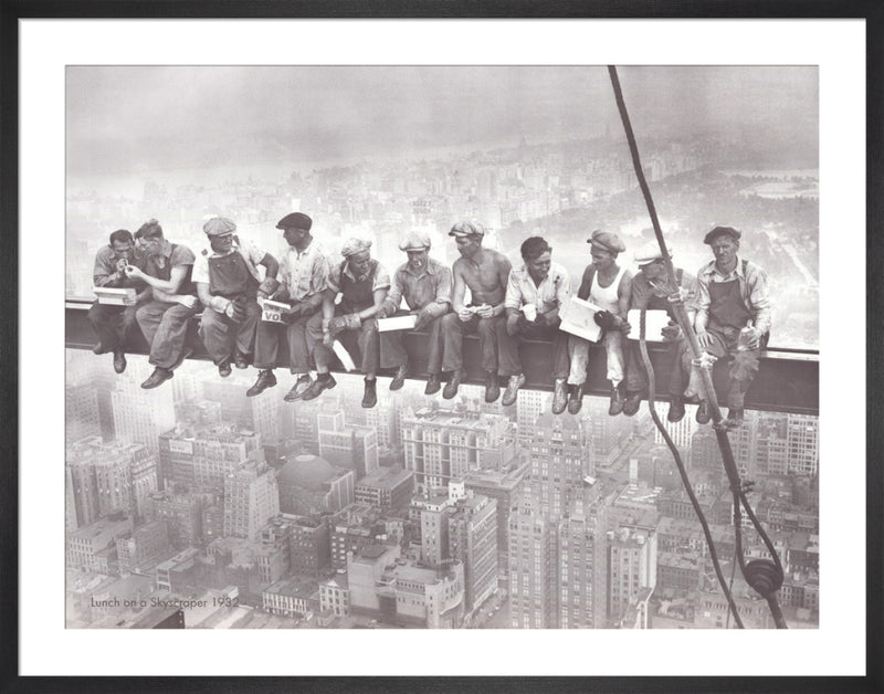 Lunch on a Skyscraper, 1932 by Charles C. Ebbets. Framed art print.