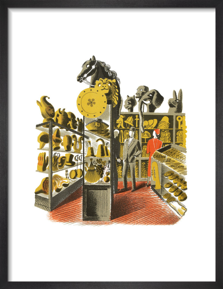 Theatrical Properties by Eric Ravilious. Framed art print.