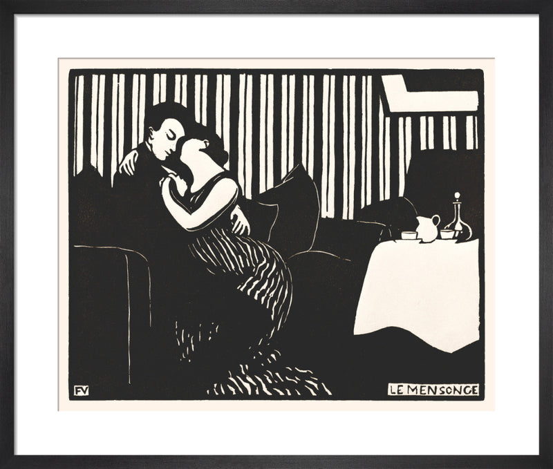Le Mensonge, 1897 by Le Mensonge, 1897. Framed art print.
