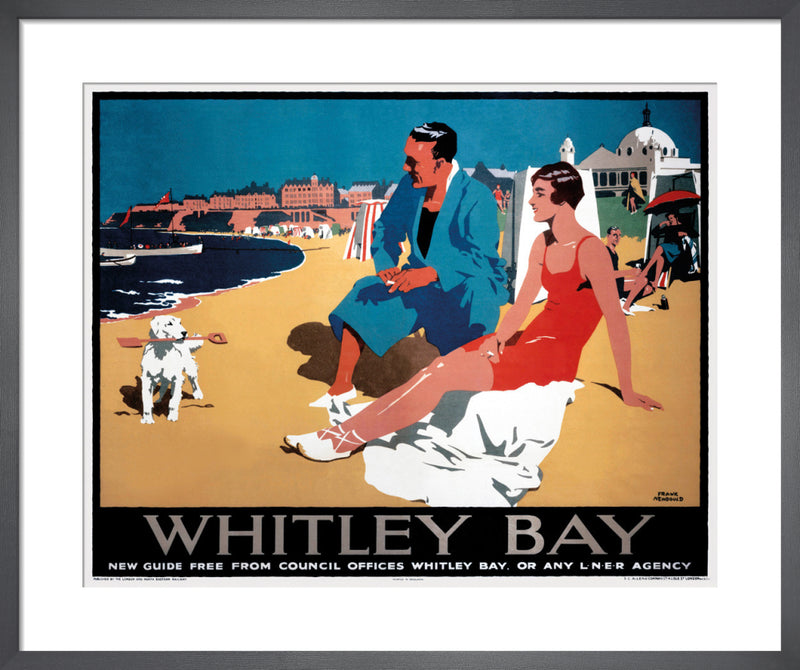 Whitley Bay by Whitley Bay. Framed art print.