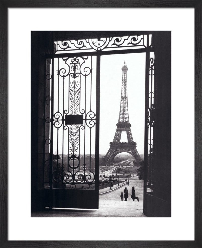 Eiffel Tower from the Trocadero by Gall. Framed art print.