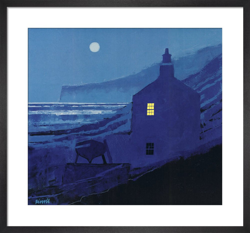 Smugglers Moon by George Birrell. Framed art print.