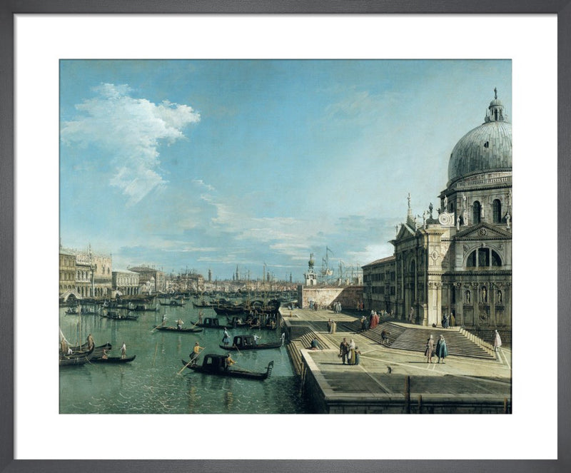 The Entrance to the Grand Canal, Venice by Giovanni Canaletto. Framed art print.