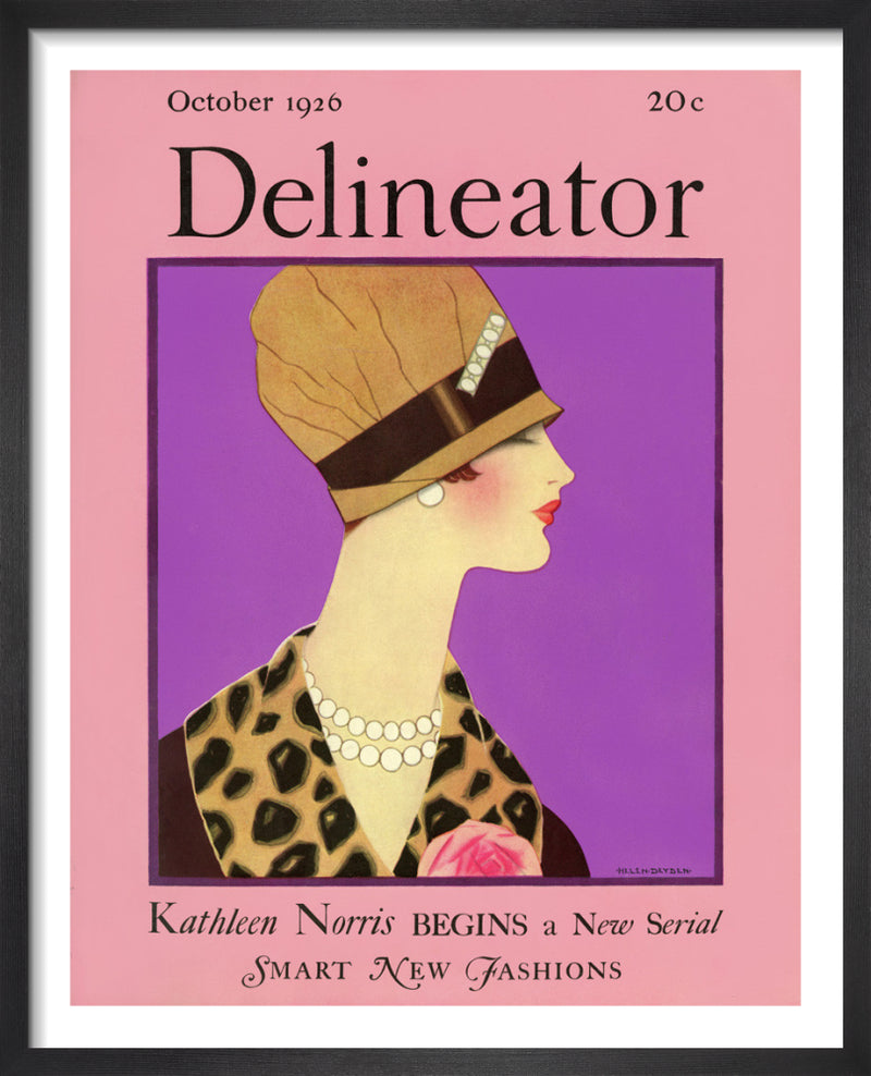 Delineator, October 1926 by Helen Dryden. Framed art print.