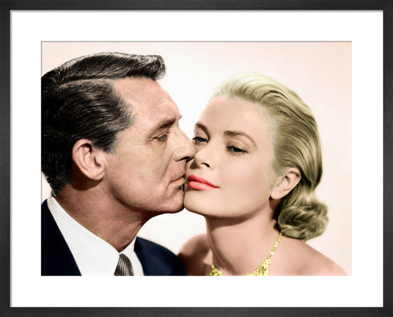 Cary Grant and Grace Kelly (To Catch a Thief) 1955 by Hollywood Photo Archive. Framed art print.