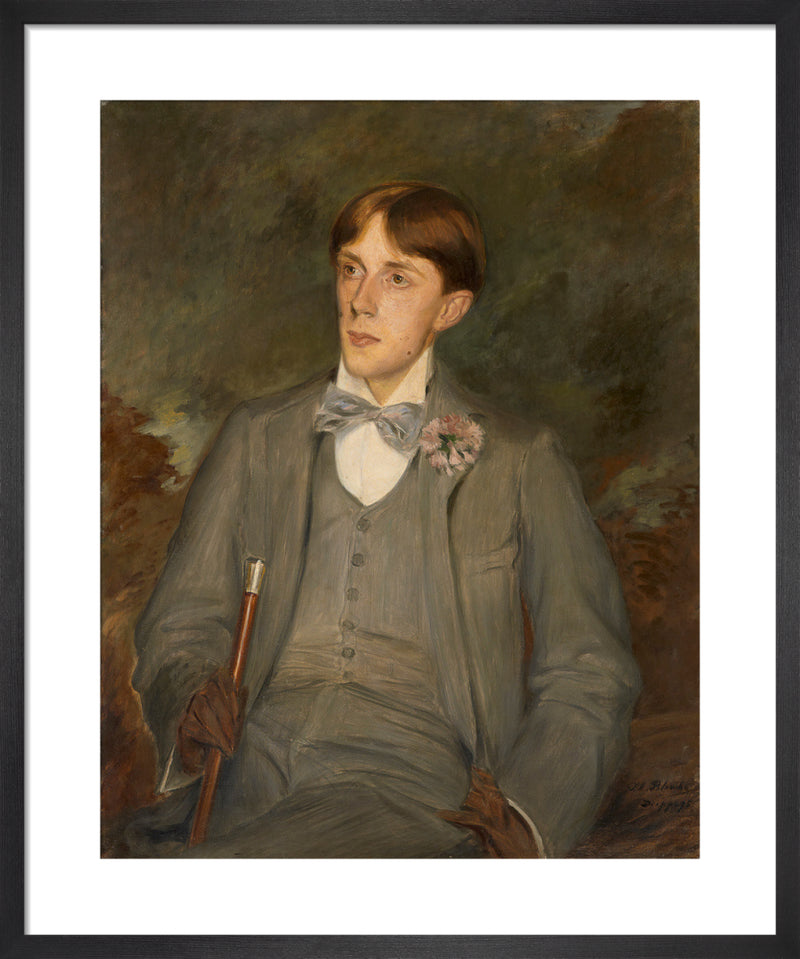 Aubrey Beardsley, 1895 by Jacques-Emile Blanche. Framed art print.