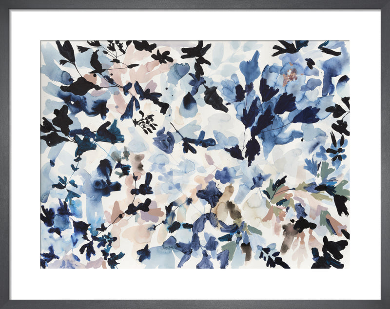 Black and Blue by Jen Garrido. Framed art print.