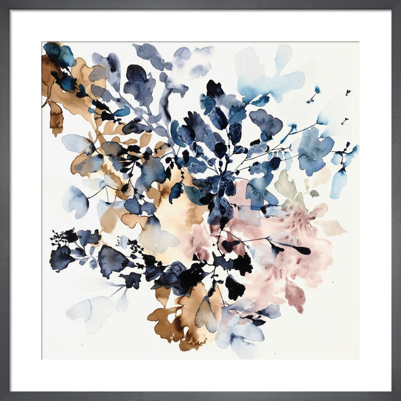 Indigo Rock 17 by Jen Garrido. Framed art print.