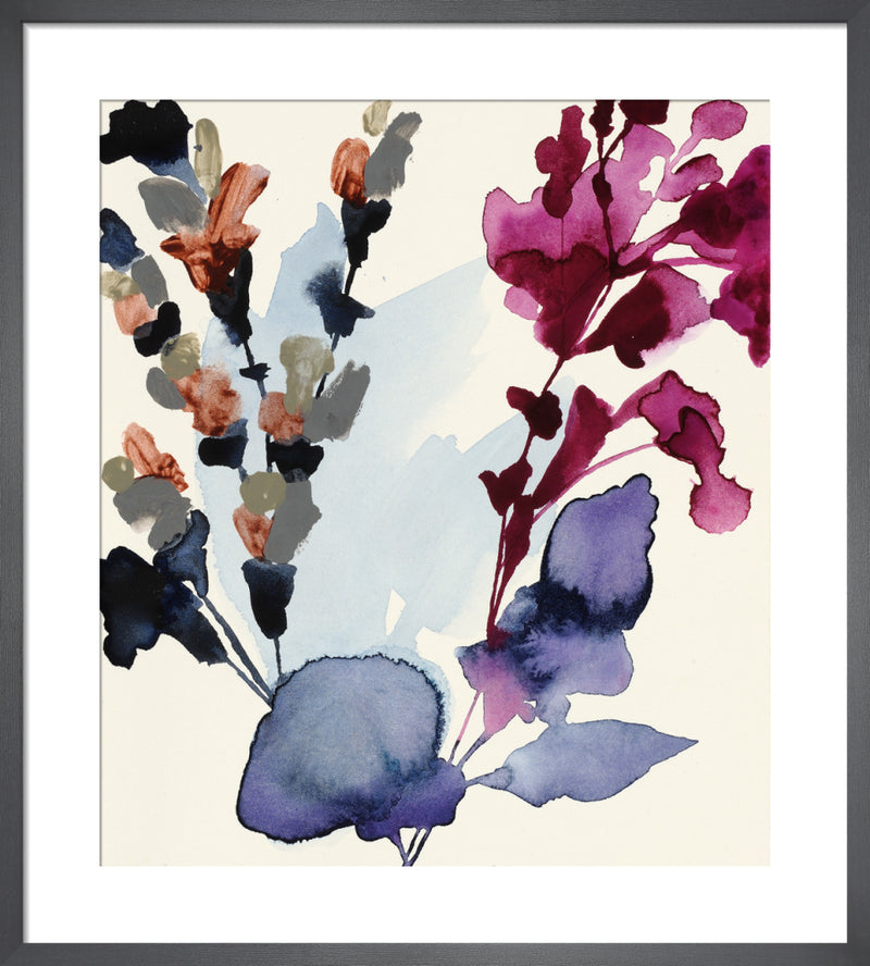 Indigo Rock 25 by Jen Garrido. Framed art print.