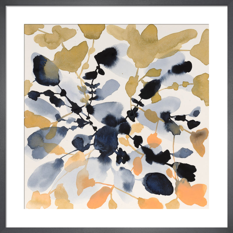 Indigo Rock 5 by Jen Garrido. Framed art print.