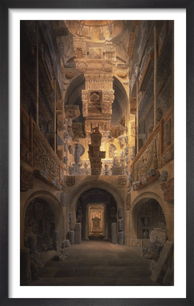 View of the Dome area looking east 1811 by Joseph M Gandy. Framed art print.