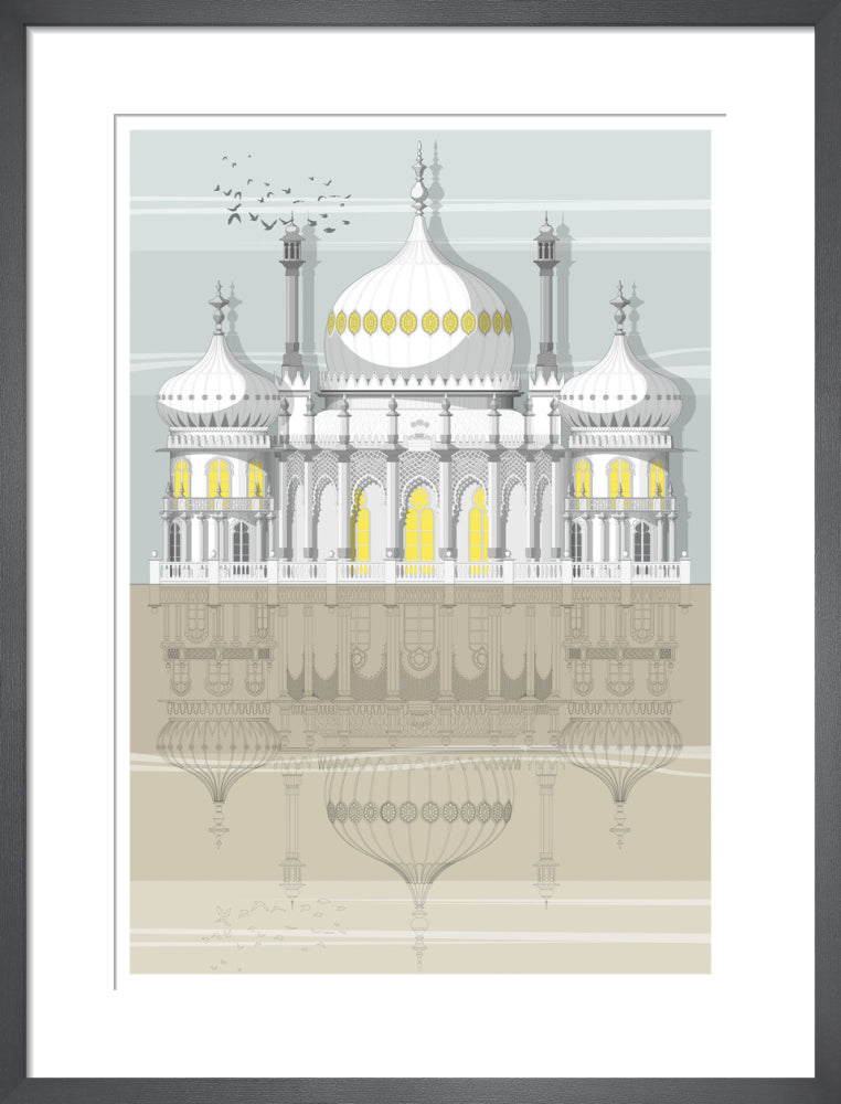 Pavilion by Linescapes. Framed art print.