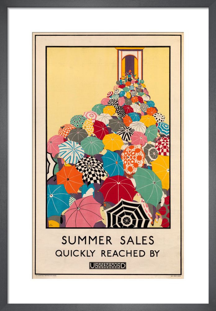 Summer sales quickly reached, 1925 by Mary Koop. Framed art print.