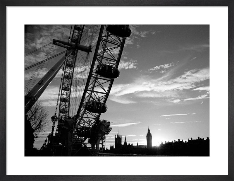 Parliament sunset by Niki Gorick. Framed art print.