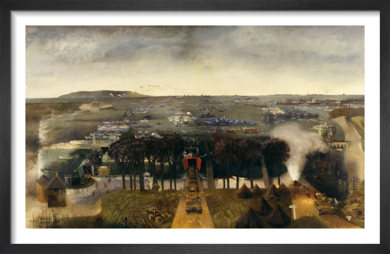 Preparations for D-Day by Richard Ernst Eurich. Framed art print.