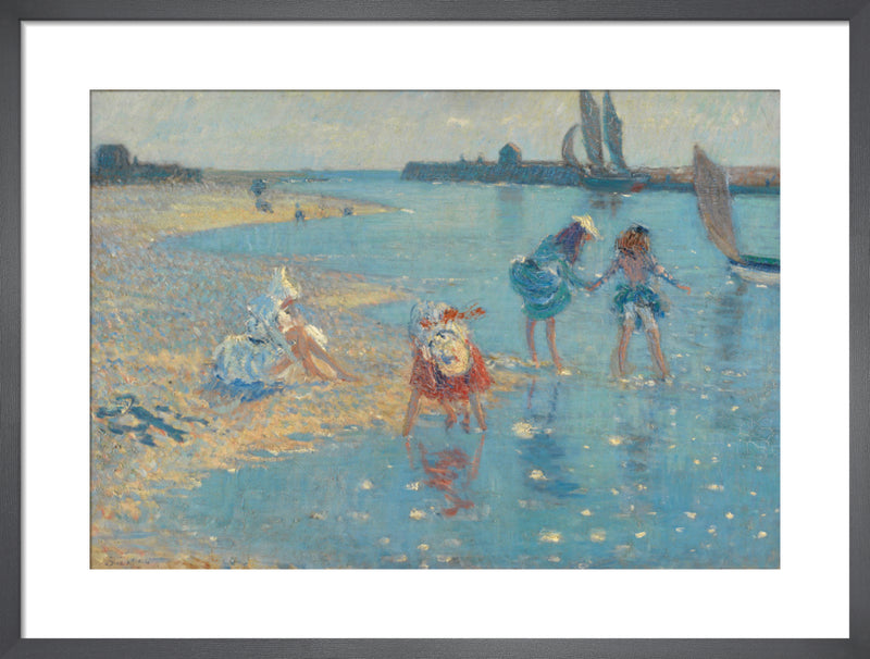 Children Paddling, Walberswick, 1894 by Philip Wilson Steer. Framed art print.