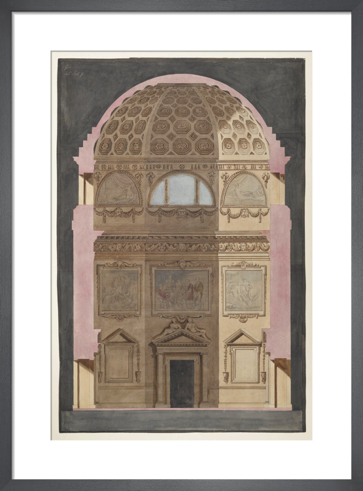 Lord Burlington Chiswick House by The Soane Office. Framed art print.