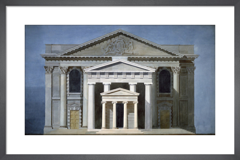 St Martin-in-the-Fields London the Portico of Augustus Rome and the Temple on the Ilissus Athens by The Soane Office. Framed art print.