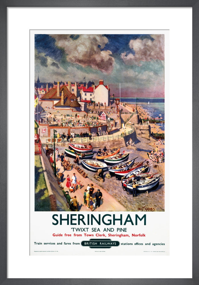 Sheringham by Tom W Armes. Framed art print.