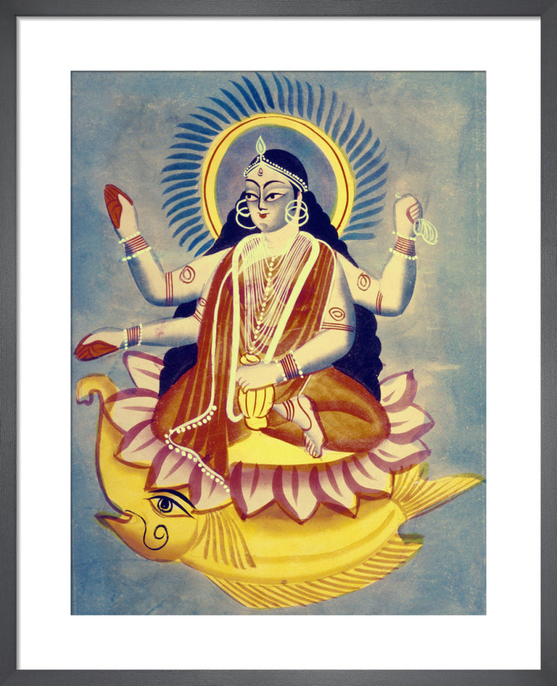 Ganga, c.1885 by Unknown artist. Framed art print.