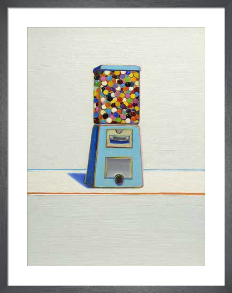 Blue Vendor, 1963 by Wayne Thiebaud. Unframed art print.