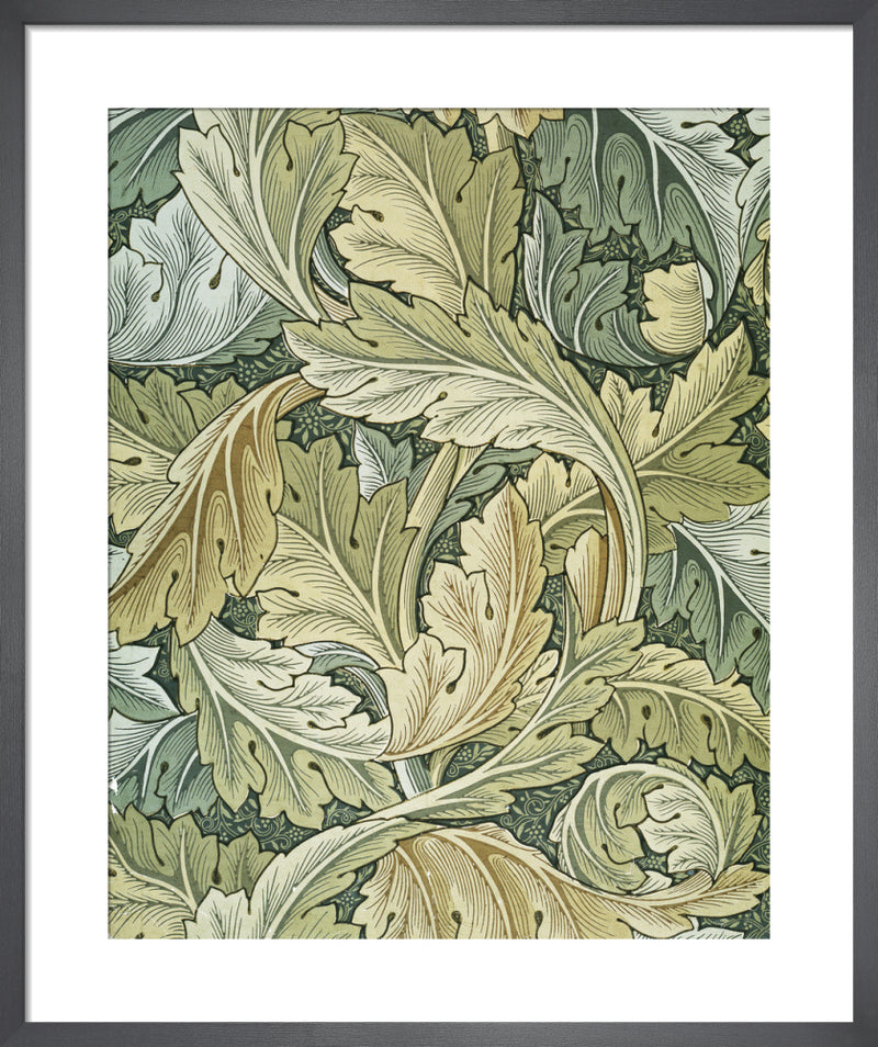 Acanthus wallpaper, 1875 by William Morris. Unframed art print.