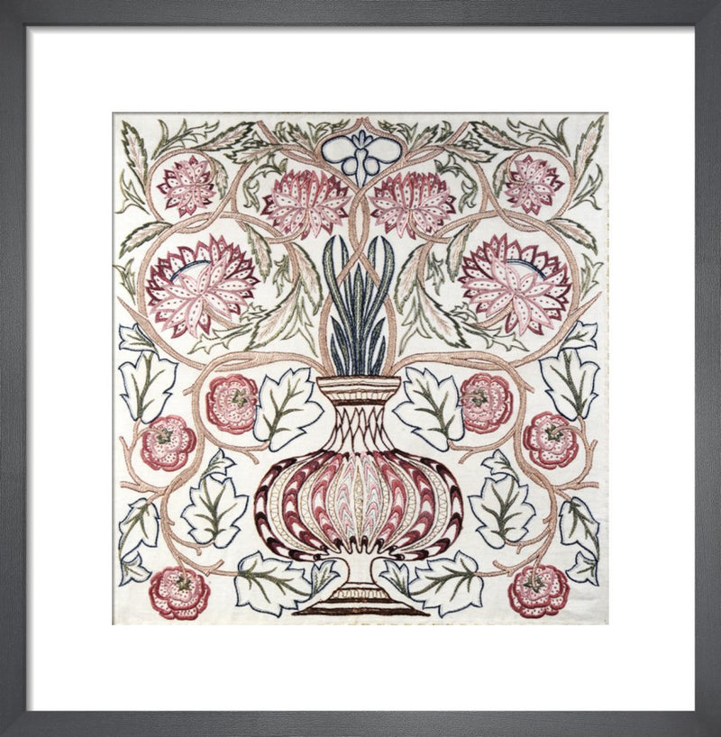 Flowerpot by William Morris. Framed art print.