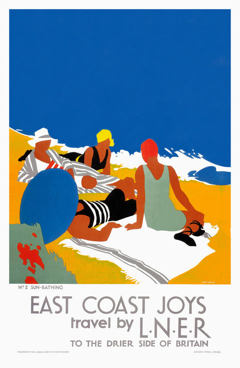 East Coast Joys No 2 by Tom Purvis. Unframed art print.
