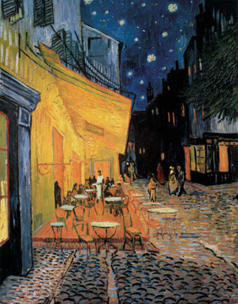 Cafe Terrace at Night by Vincent Van Gogh. Unframed art print.
