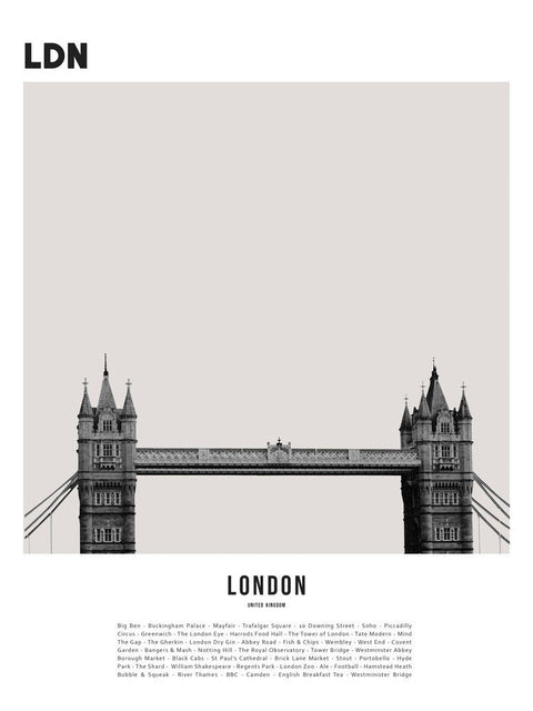 London II by WK Fox Art. Framed art print.