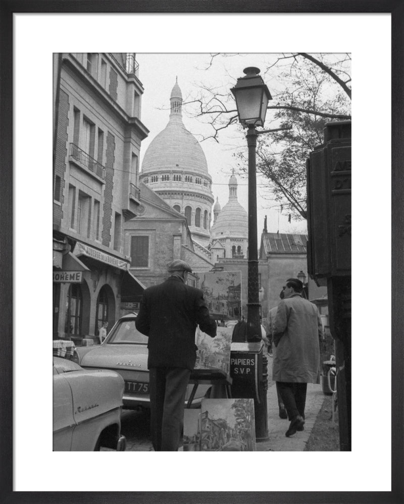 Montmartre Painter, 1963 by Alan Scales. Framed art print.