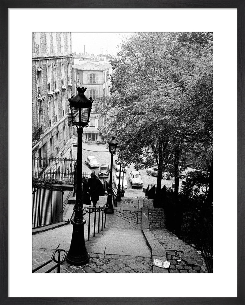 Montmartre Steps, 1963 by Alan Scales. Framed art print.