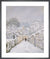 Snow at Louveciennes, 1878 by Alfred Sisley. Framed art print.