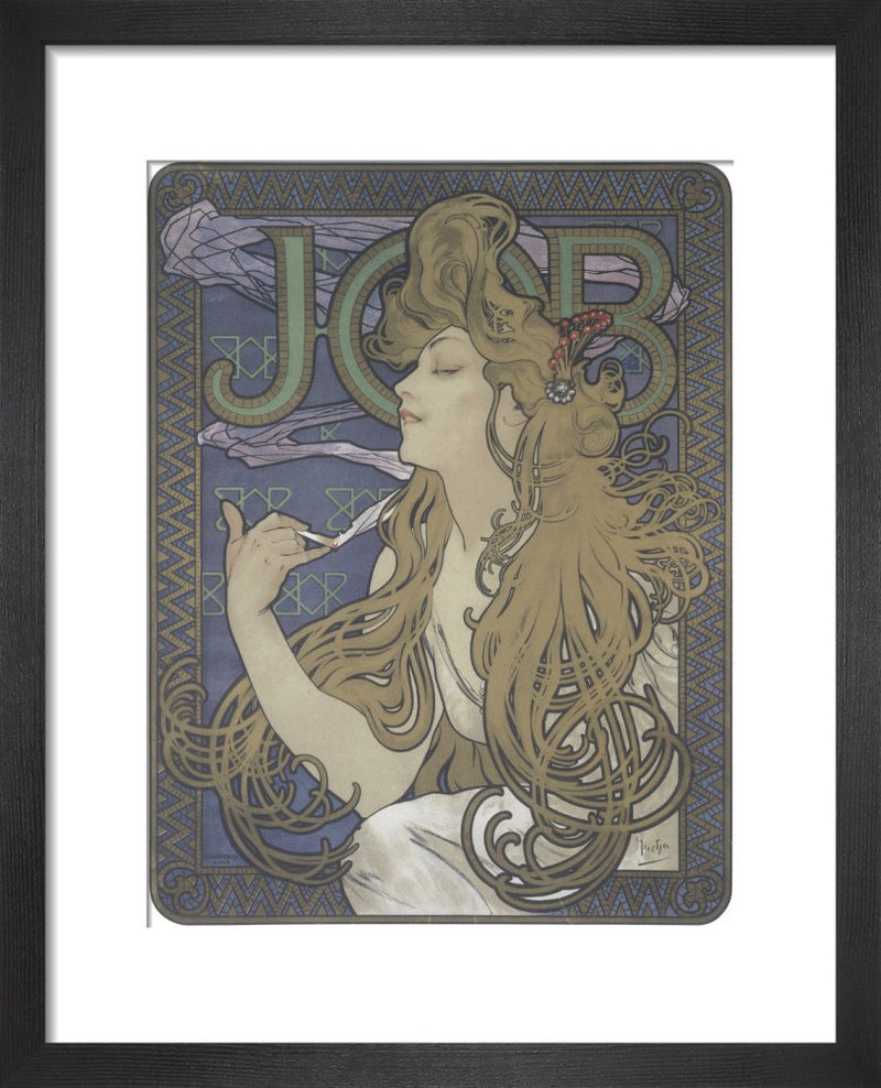 Job, 1897 by Alphonse Mucha. Framed art print.