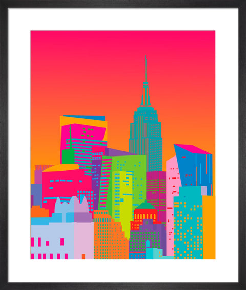 Midtown Composition with the Empire State Building by Yoni Alter. Framed art print.
