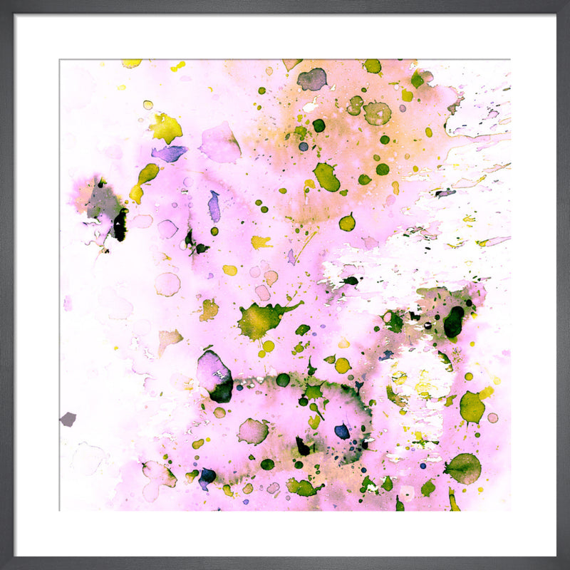 Pastel Splatter by Amy Sia. Framed art print.