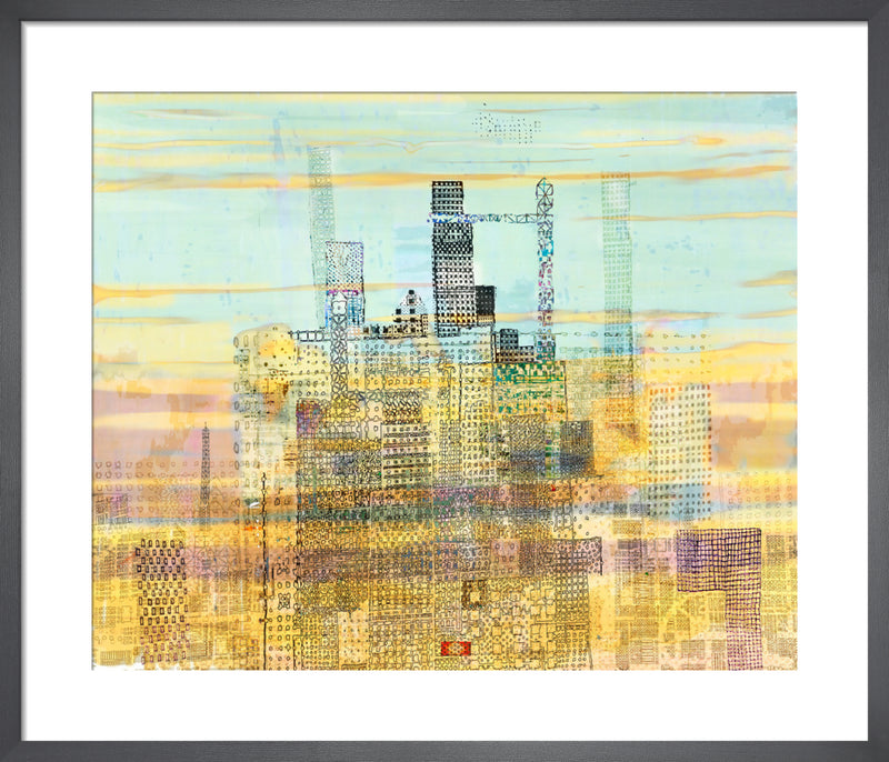 Blip VI by Andy Mercer. Framed art print.
