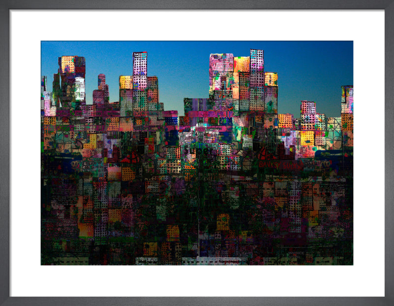 City Sunrise II by Andy Mercer. Framed art print.