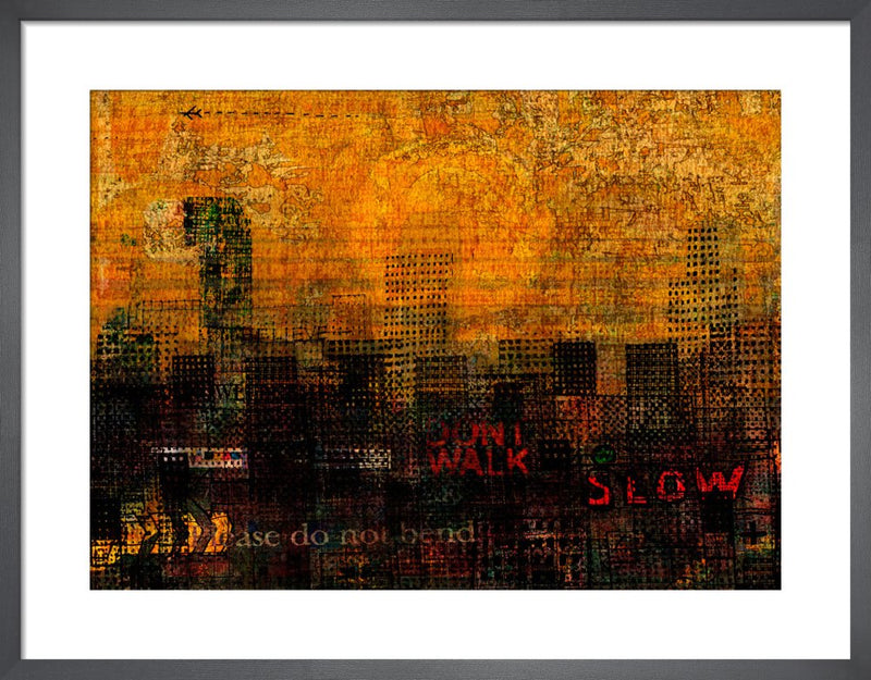 Gold by Andy Mercer. Framed art print.