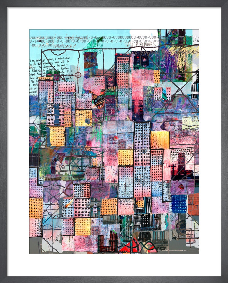Metropolis II by Andy Mercer. Framed art print.