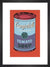 Campbell's Soup Can, 1965 (blue & purple) by Andy Warhol. Framed art print.