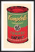 Campbell's Soup Can, 1965 (green & red) by Andy Warhol. Framed art print.