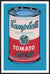 Campbell's Soup Can, 1965 (pink & red) by Andy Warhol. Framed art print.