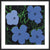 Flowers, 1964 (blue & green) by Andy Warhol. Unframed art print.