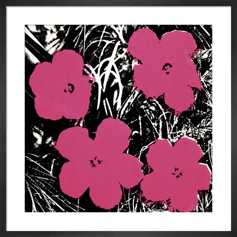 Flowers, 1965 (hot pink) by Andy Warhol. Unframed art print.