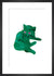 Green Cat, c. 1954 by Andy Warhol. Framed art print.