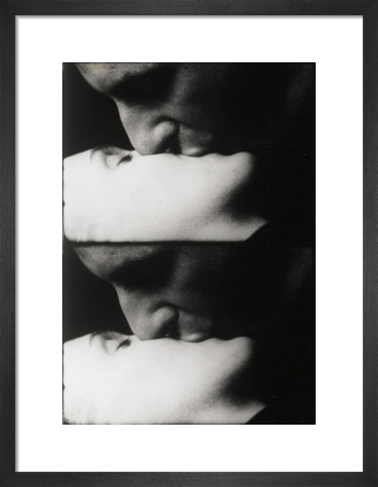 Kiss, 1963 by Andy Warhol. Framed art print.
