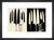Knives, c.1981-82 (cream & black) by Andy Warhol. Framed art print.